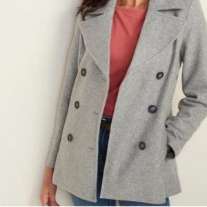 Old Navy Double Breasted Pea Coat Gray S